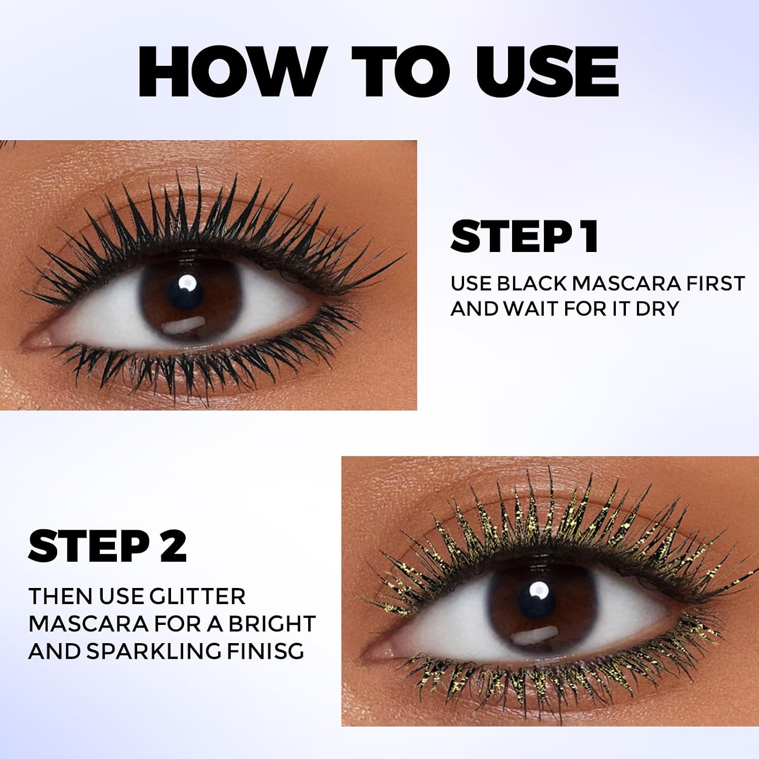 image:imageFOCALLURE Star Drifter Glitter Mascara Topper Long Lasting Quick Dry Soft Gel Classic Silver Shimmer Finish SV02 COMETARY BRUSTGD01 ETERNAL VENUS