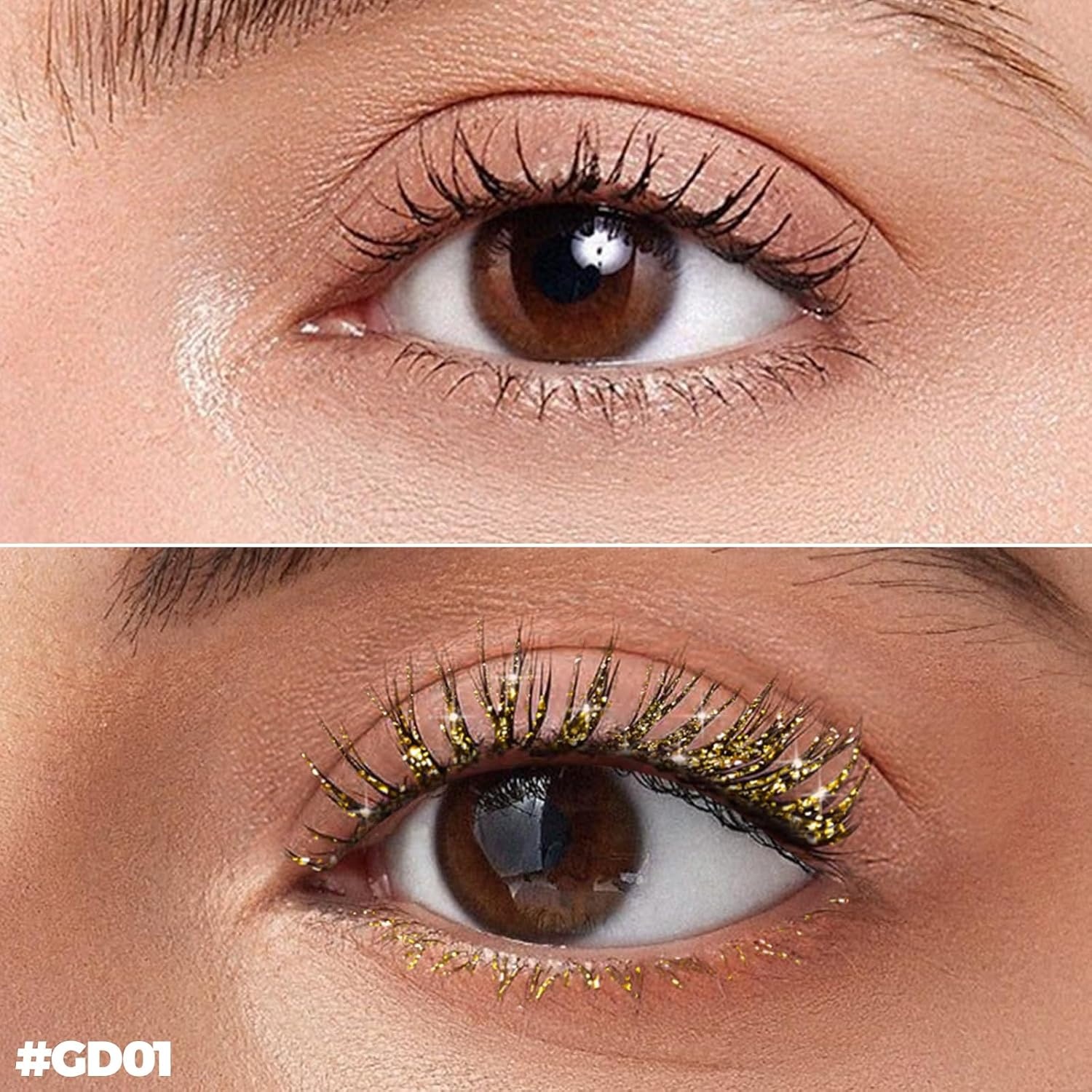 image:imageFOCALLURE Star Drifter Glitter Mascara Topper Long Lasting Quick Dry Soft Gel Classic Silver Shimmer Finish SV02 COMETARY BRUSTGD01 ETERNAL VENUS