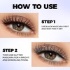 FOCALLURE Star Drifter Glitter Mascara Topper, Long Lasting Quick Dry Soft Gel, Classic Silver Shimmer Finish, SV02 COMETARY BRUST(BL01 INCEPTION)