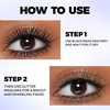 FOCALLURE Star Drifter Glitter Mascara Topper, Long Lasting Quick Dry Soft Gel, Classic Silver Shimmer Finish, SV02 COMETARY BRUST(GD01 ETERNAL VENUS)