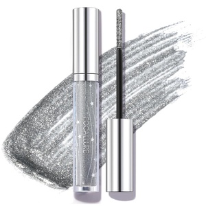 FOCALLURE Star Drifter Glitter Mascara Topper, Long Lasting Quick Dry Soft Gel, Classic Silver Shimmer Finish, SV02 COMETARY BRUST(SV02 COMETARY BRUST)